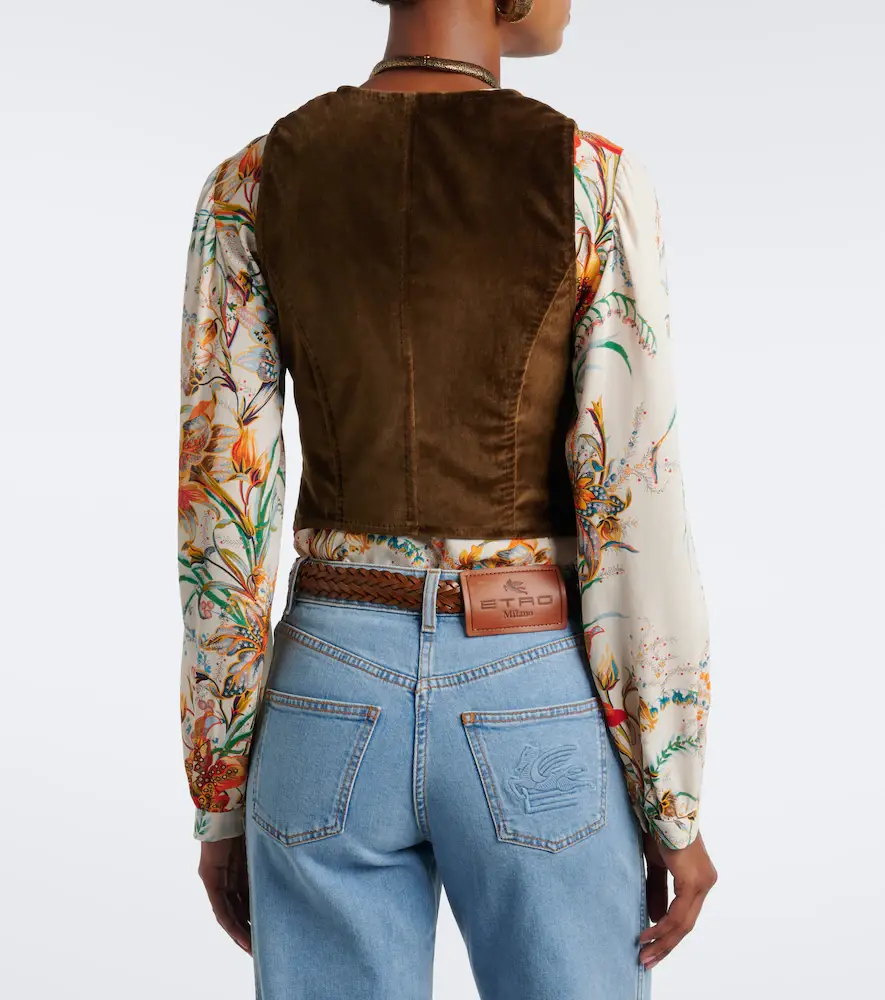Etro Cotton velvet vest | Thumbnail 2