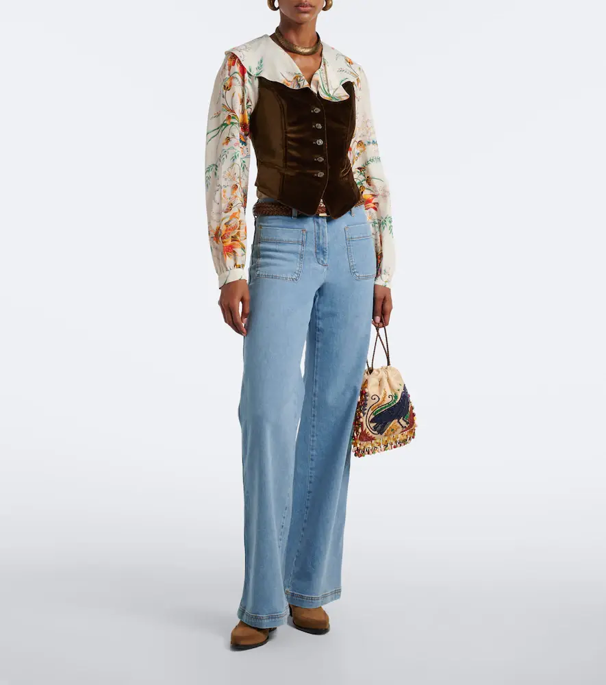 Etro Cotton velvet vest | Thumbnail 4