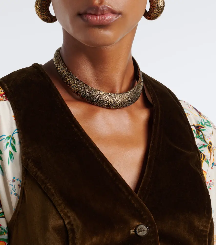 Etro Cotton velvet vest | Thumbnail 5