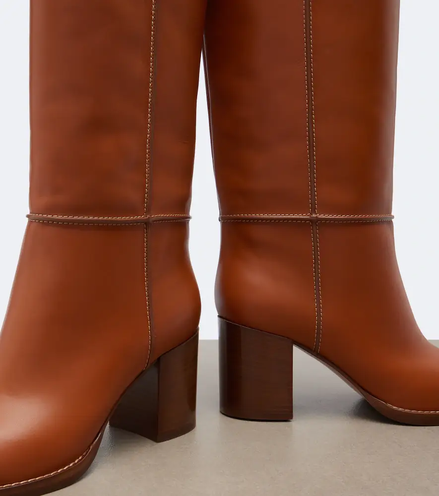 Gianvito Rossi Leather knee-high boots | Thumbnail 2 Gianvito Rossi Leather knee-high boots | Thumbnail 2
