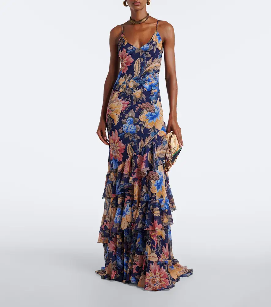 Etro Floral ruffled gown | Thumbnail 4 Etro Floral ruffled gown | Thumbnail 4