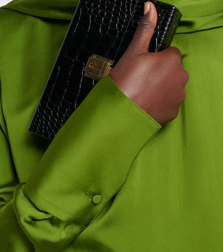 Tom Ford Draped silk satin top | Thumbnail 3 Tom Ford Draped silk satin top | Thumbnail 3