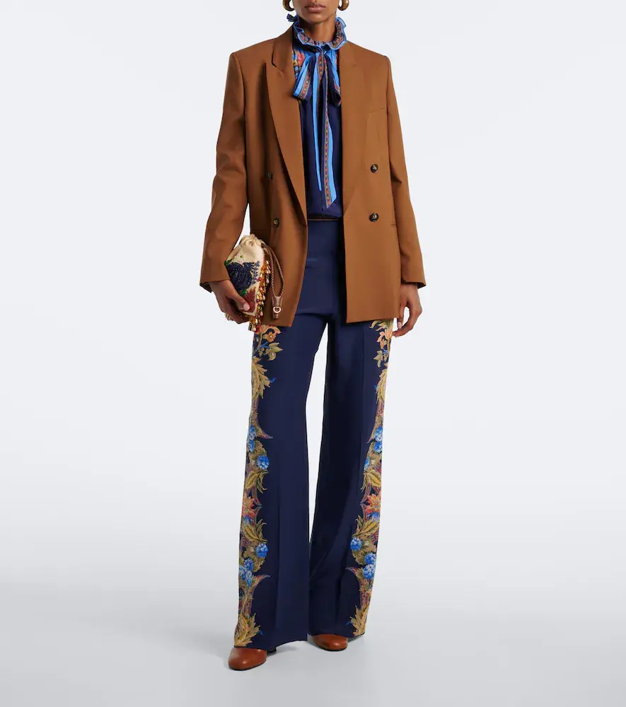 Etro Floral tie-neck silk habotai blouse | Thumbnail 7