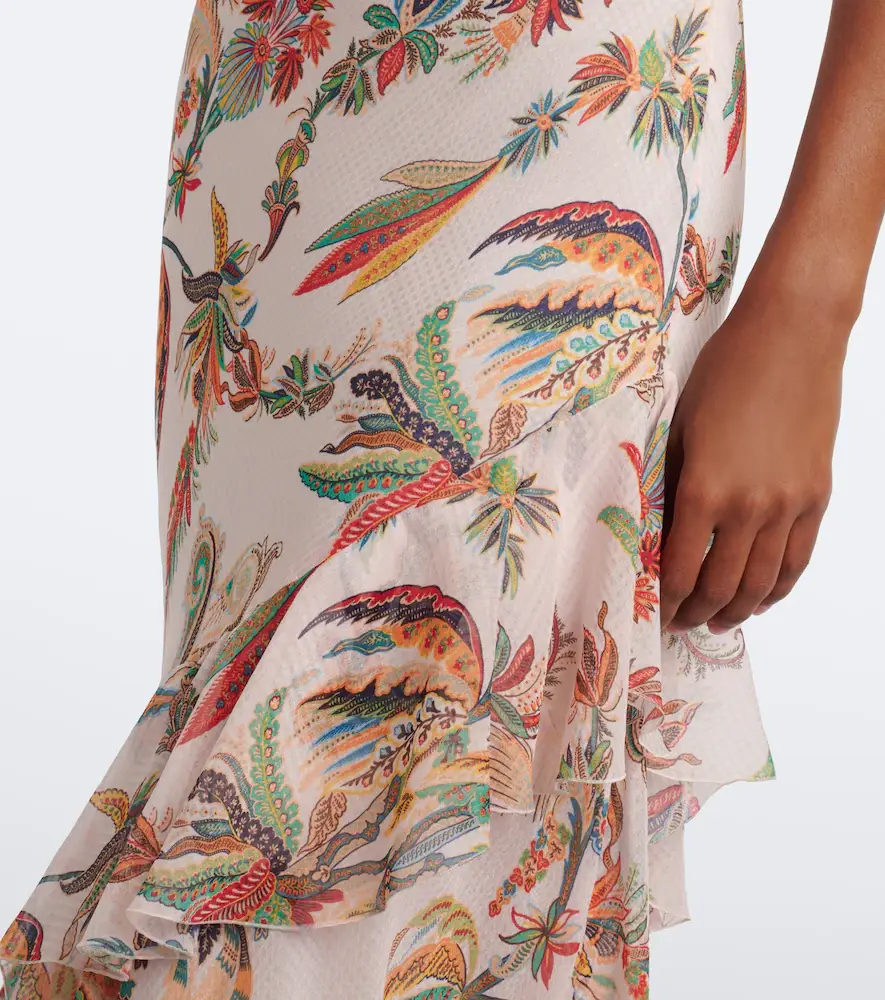 Etro Floral ruffled gown | Thumbnail 2
