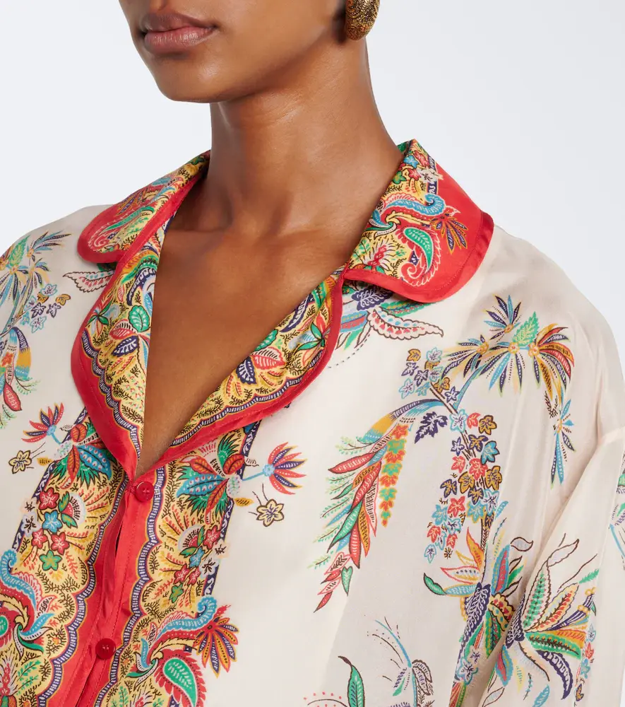Etro Paisley oversized silk shirt | Thumbnail 4 Etro Paisley oversized silk shirt | Thumbnail 4