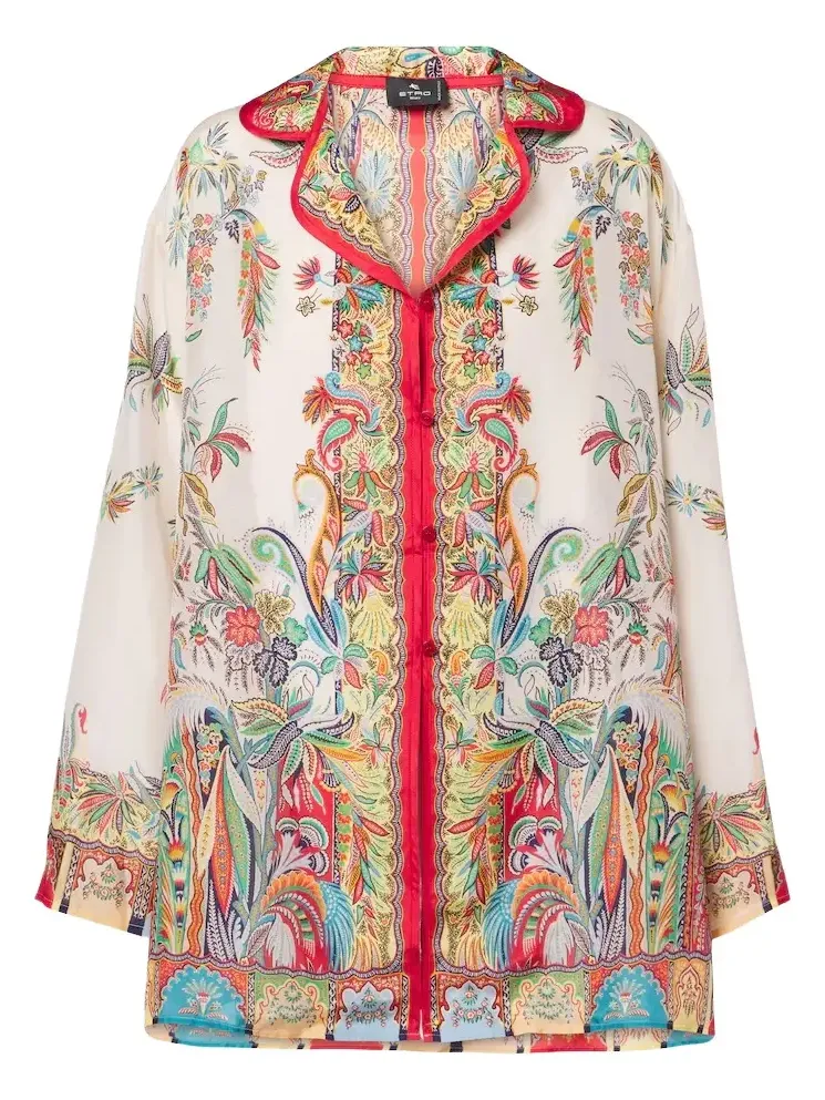 Paisley oversized silk shirt Paisley oversized silk shirt