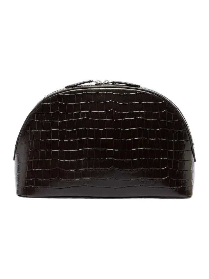 A. Emery Halloran croc-effect leather clutch A. Emery Halloran croc-effect leather clutch