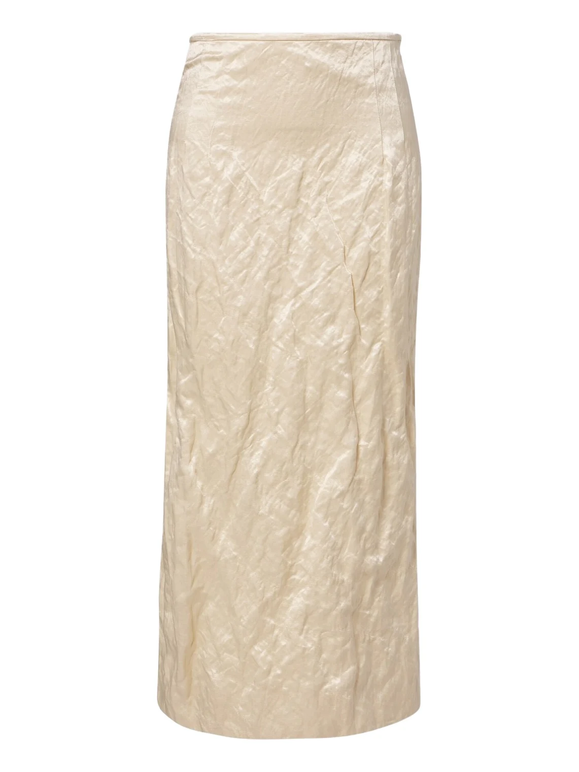 Cotton blend midi skirt