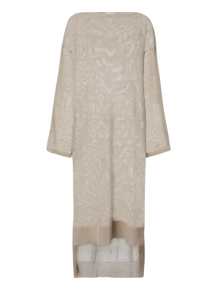 Alaïa Semi-sheer linen and silk kaftan Alaïa Semi-sheer linen and silk kaftan