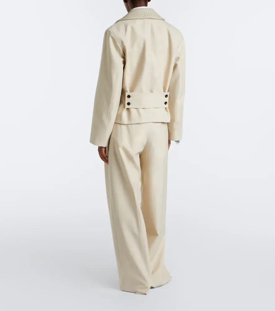 Bottega Veneta Wool and cotton wide-leg pants | Thumbnail 5
