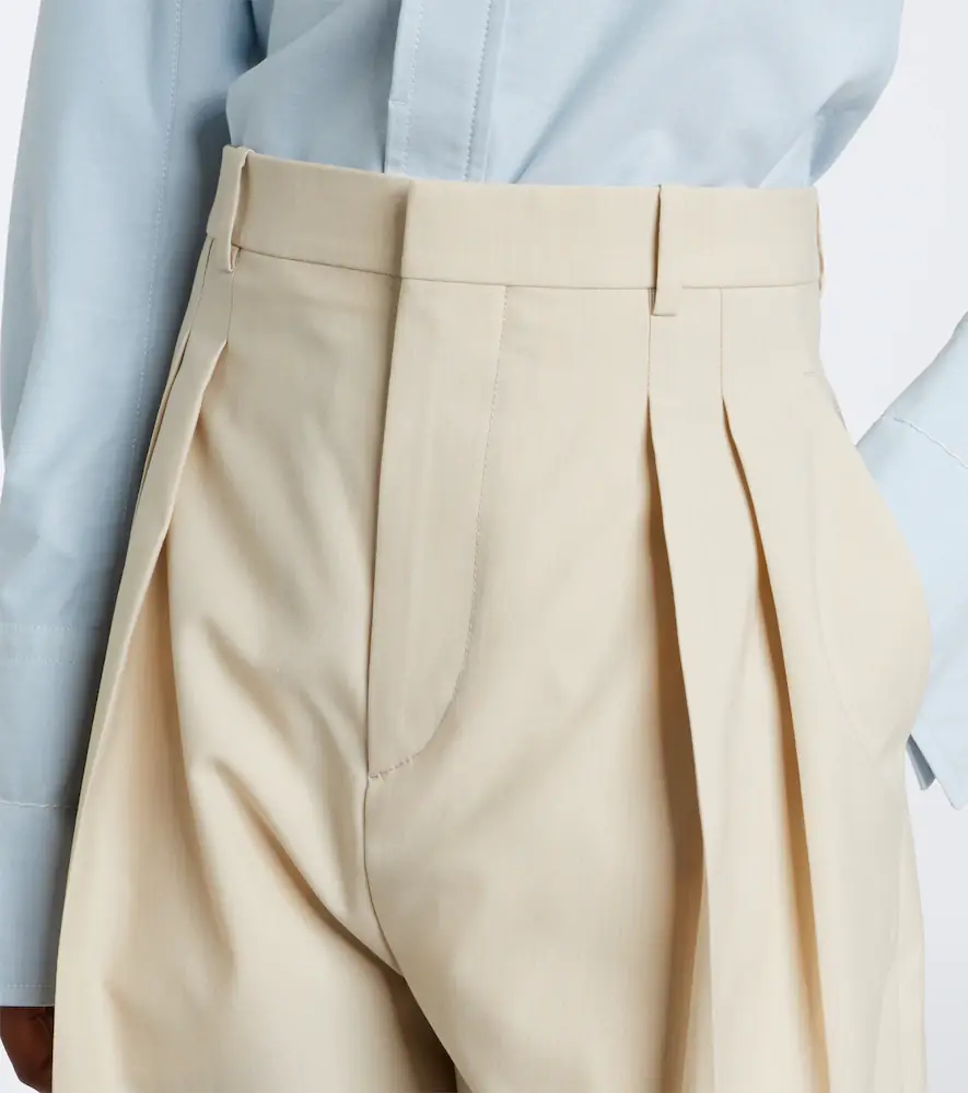 Bottega Veneta Wool and cotton wide-leg pants | Thumbnail 6