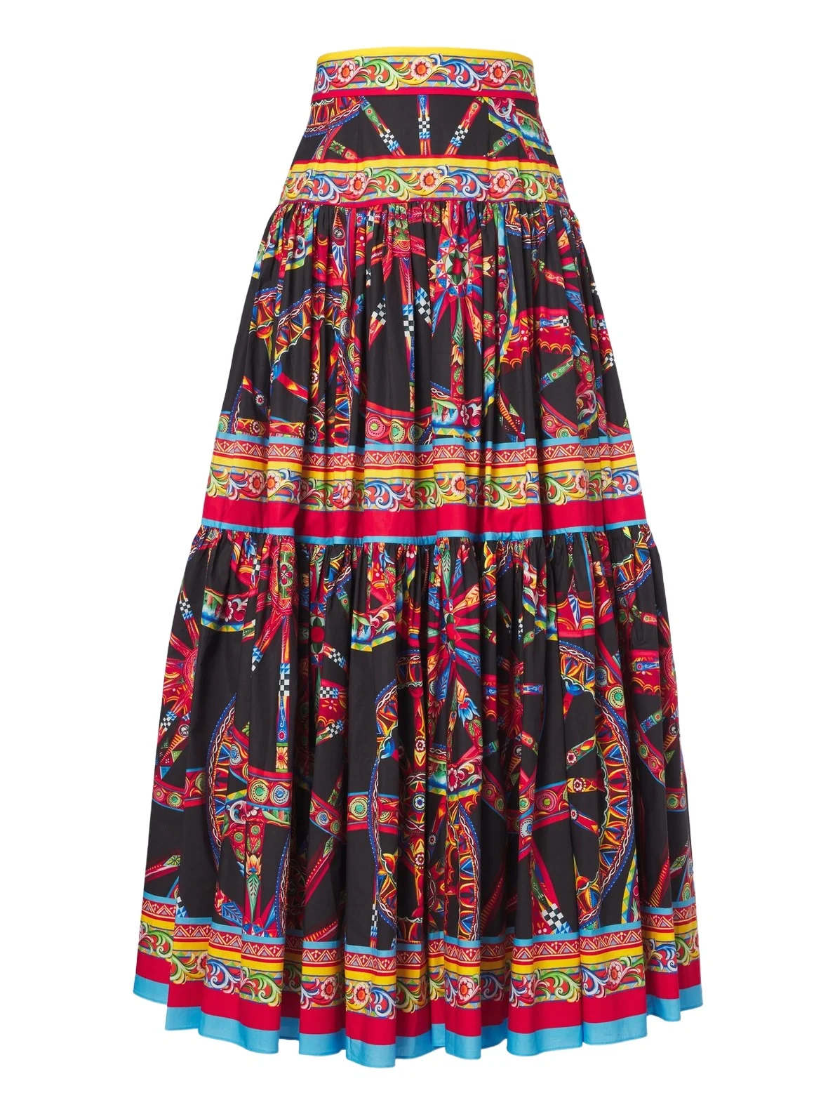 Dolce & Gabbana Carretto cotton maxi skirt