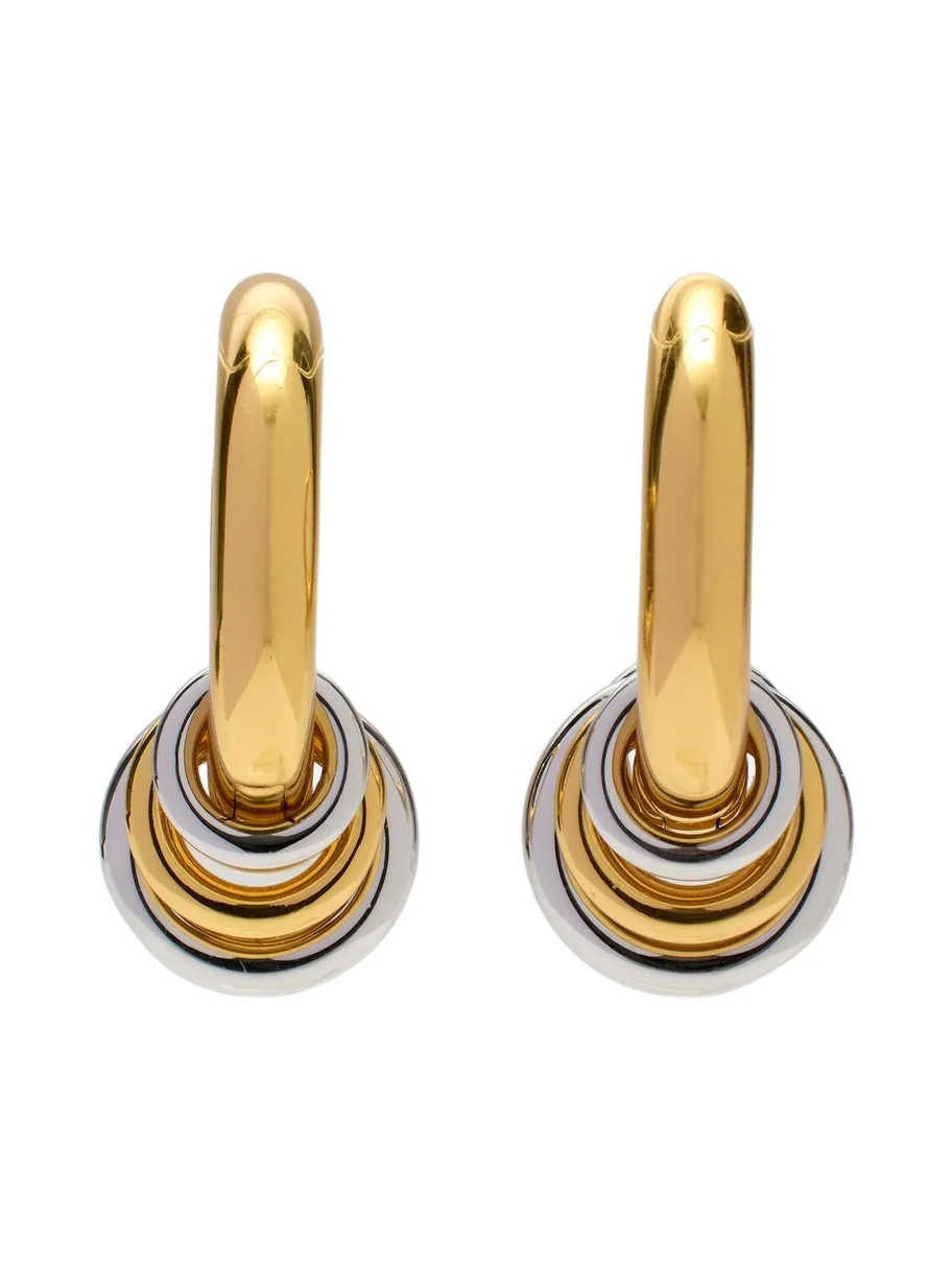 Revenge 14kt gold-plated hoop earrings