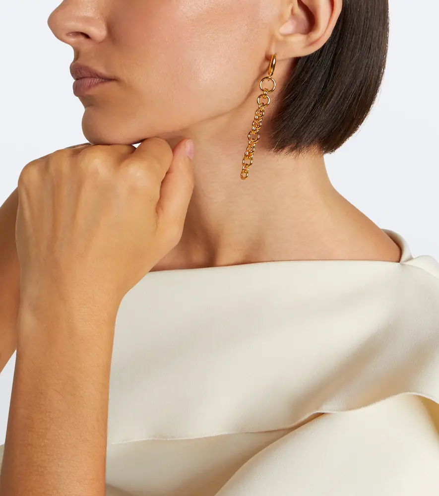 Déhanche Déhanche Revenge asymmetric chain drop earrings | Thumbnail 6