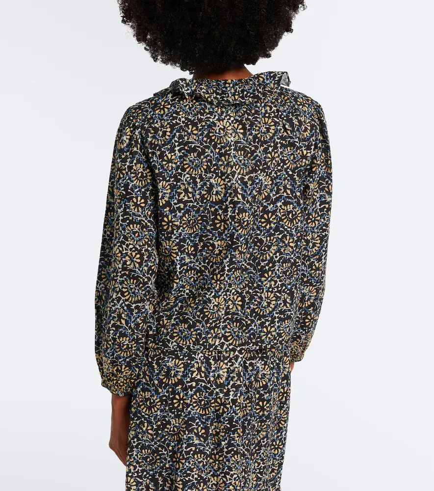 Ulla Johnson Siena printed ruffled cotton-blend top | Thumbnail 5 Ulla Johnson Siena printed ruffled cotton-blend top | Thumbnail 5