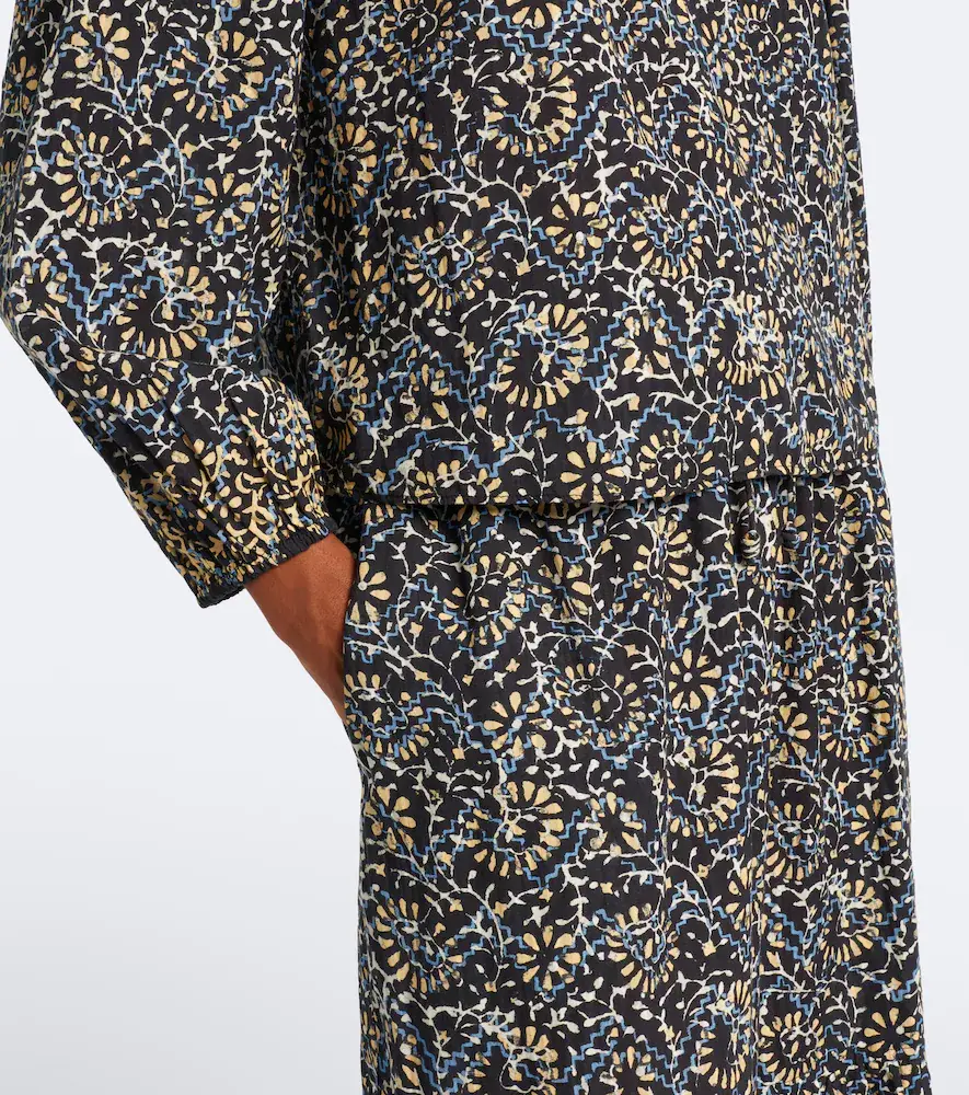 Ulla Johnson Siena printed ruffled cotton-blend top | Thumbnail 6 Ulla Johnson Siena printed ruffled cotton-blend top | Thumbnail 6