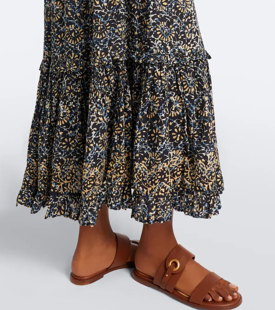 Ulla Johnson Ophelia printed cotton-blend midi dress | Thumbnail 2 Ulla Johnson Ophelia printed cotton-blend midi dress | Thumbnail 2