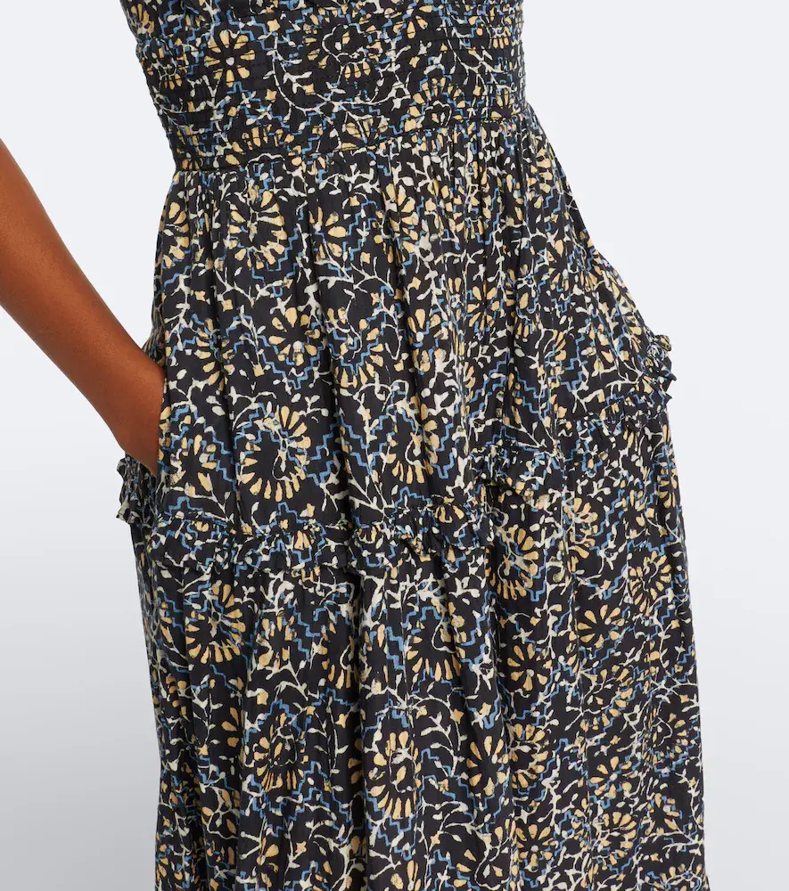 Ulla Johnson Ophelia printed cotton-blend midi dress | Thumbnail 3 Ulla Johnson Ophelia printed cotton-blend midi dress | Thumbnail 3