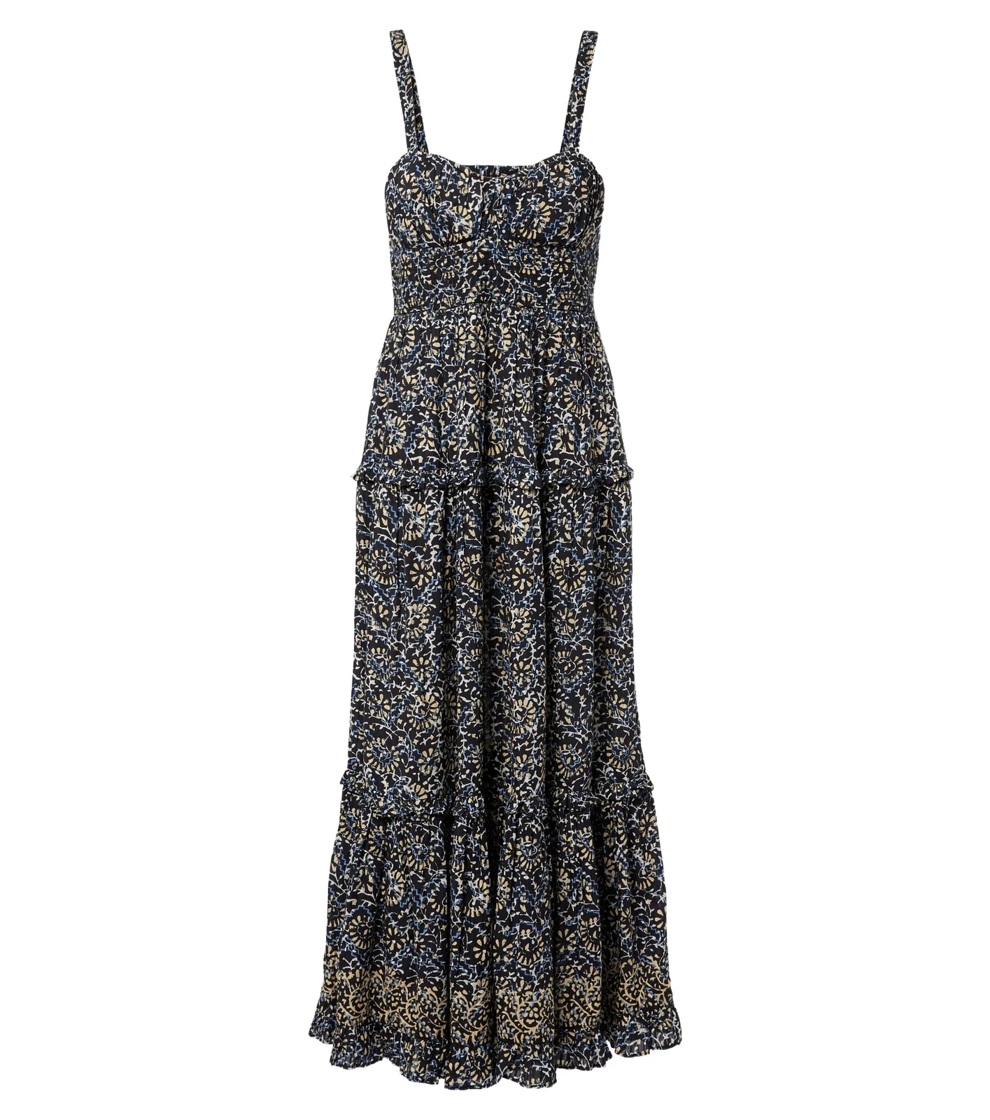 Ophelia printed cotton-blend midi dress Ophelia printed cotton-blend midi dress