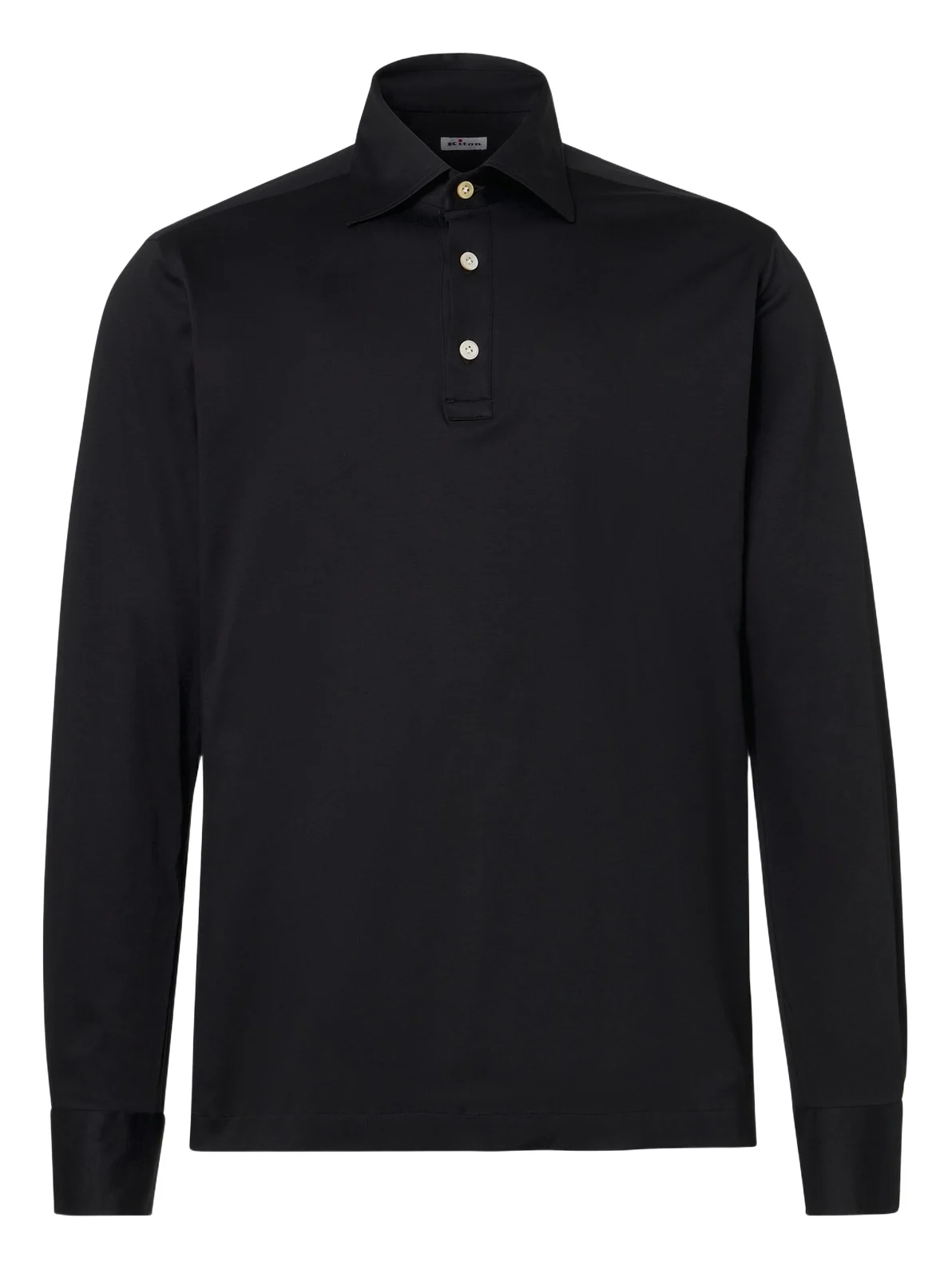 Kiton Cotton poplin polo top