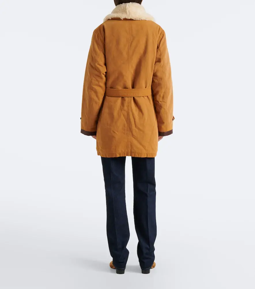 Polo Ralph Lauren Shearling-trimmed cotton coat | Thumbnail 2 Polo Ralph Lauren Shearling-trimmed cotton coat | Thumbnail 2