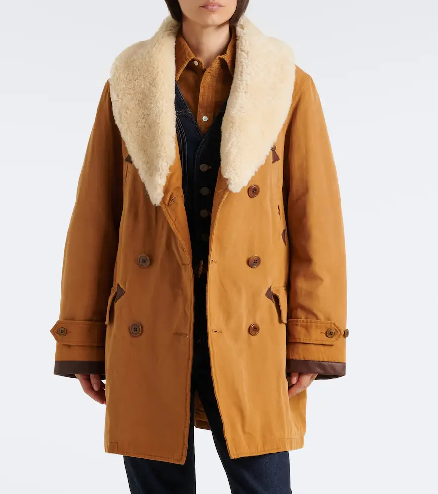 Polo Ralph Lauren Shearling-trimmed cotton coat | Thumbnail 6 Polo Ralph Lauren Shearling-trimmed cotton coat | Thumbnail 6