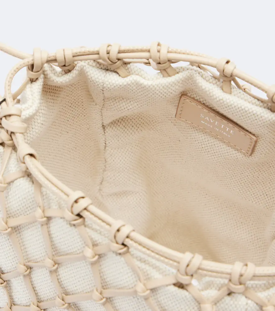 Savette Macramé Small leather pouch | Thumbnail 3 Savette Macramé Small leather pouch | Thumbnail 3