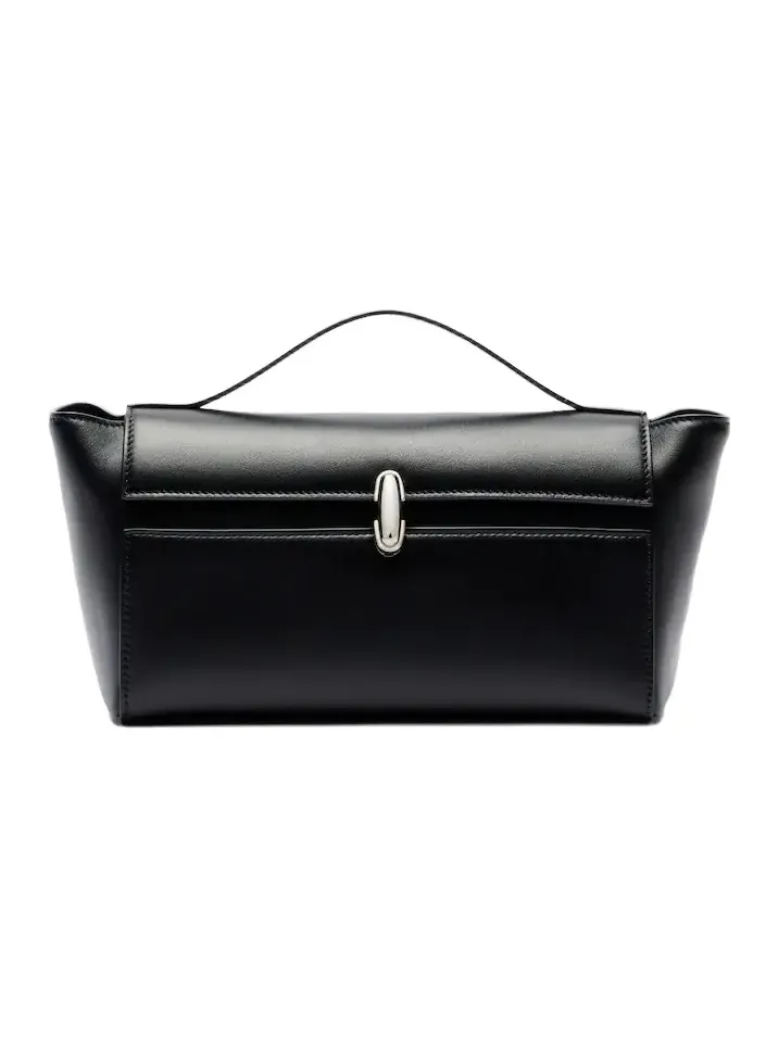 Symmetry Trapeze leather clutch
