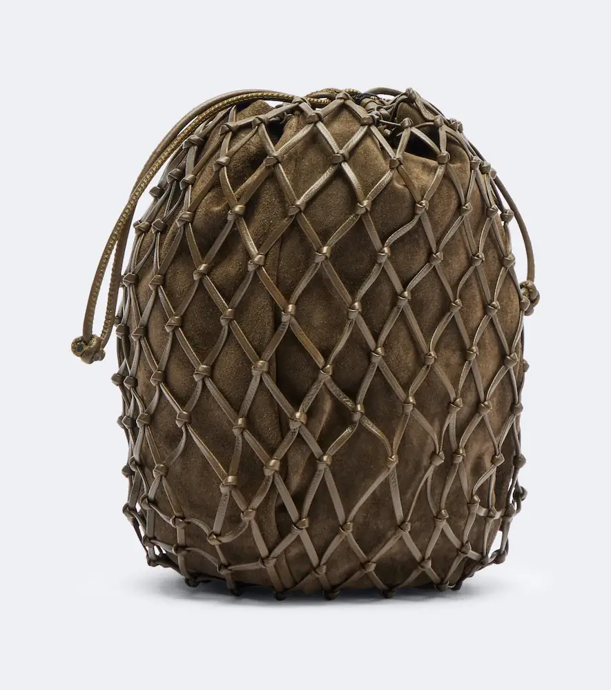Savette Macramé Small leather pouch | Thumbnail 3