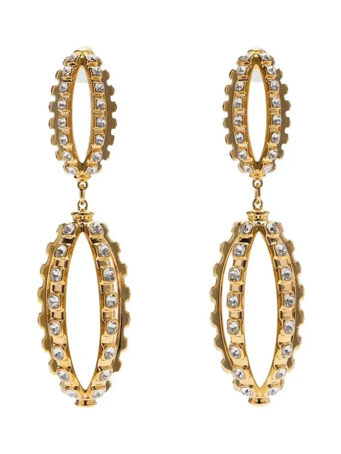 Embellished drop earrings