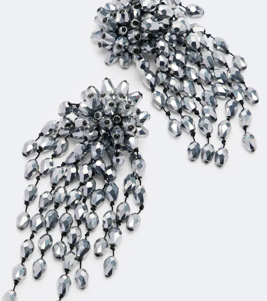 Isabel Marant Hanabi beaded clip-on earrings | Thumbnail 3
