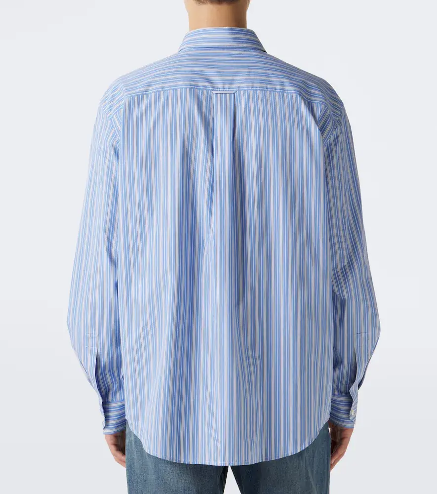 Saint Laurent Striped cotton poplin shirt | Thumbnail 5