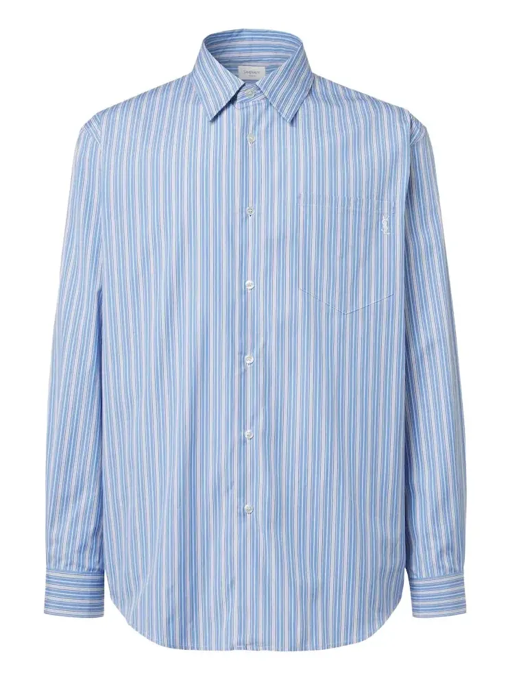 Striped cotton poplin shirt Striped cotton poplin shirt
