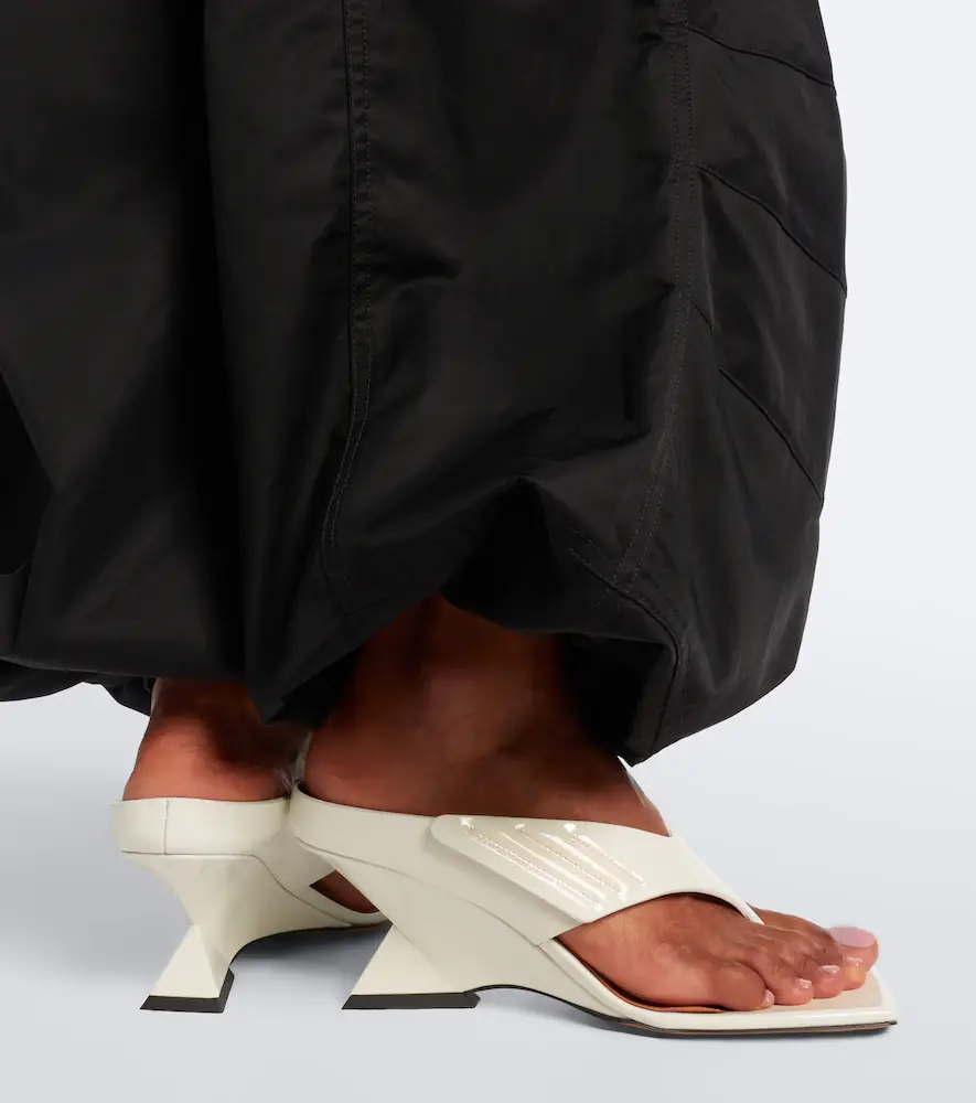 The Attico Cheope patent leather wedge sandals | Thumbnail 5