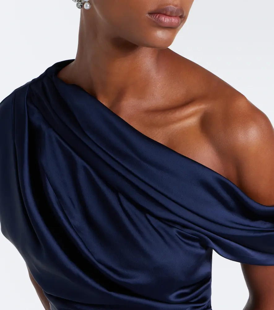 Simkhai Phoebe one-shoulder draped satin top | Thumbnail 5 Simkhai Phoebe one-shoulder draped satin top | Thumbnail 5