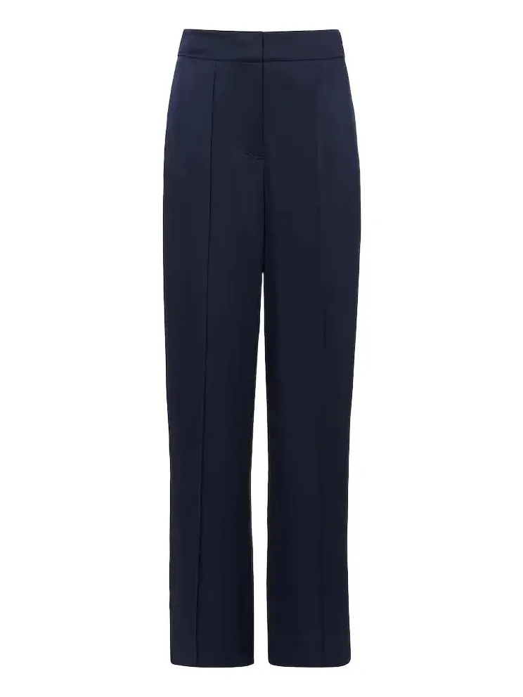 Kyra high-rise satin wide-leg pants Kyra high-rise satin wide-leg pants