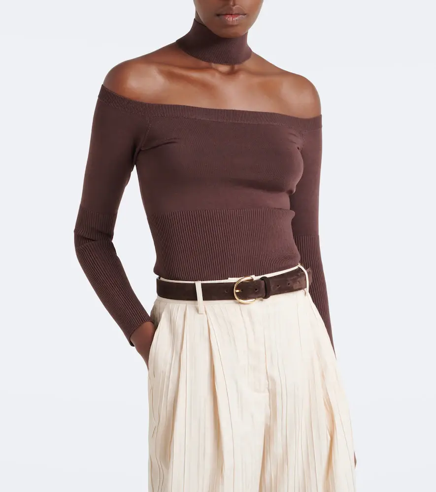 Simkhai Lila off-shoulder sweater | Thumbnail 2