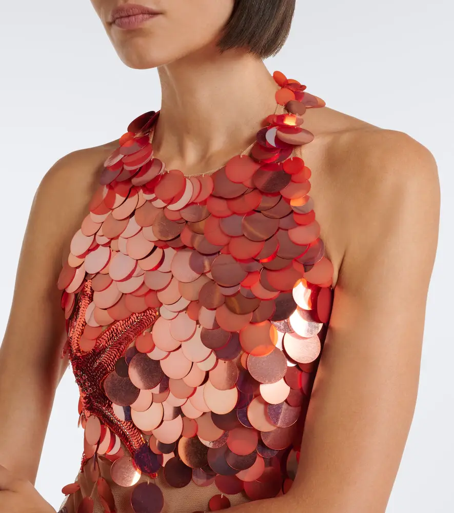 Retrofête Retrofête Dorothy embellished halterneck minidress | Thumbnail 2