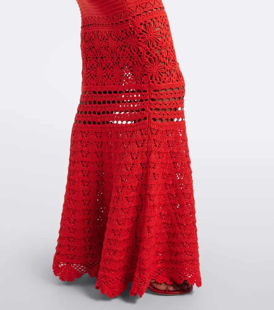 Retrofête Retrofête Peggie crochet cotton-blend maxi dress | Thumbnail 2