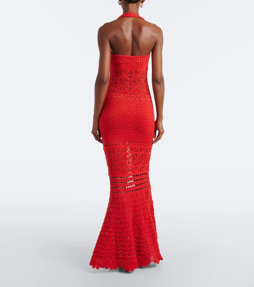 Retrofête Retrofête Peggie crochet cotton-blend maxi dress | Thumbnail 3