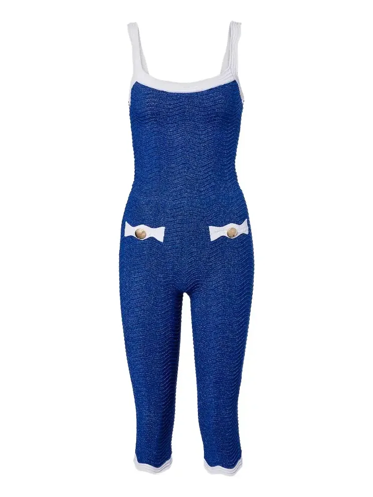 Retrofête Verene rib-knitted jumpsuit
