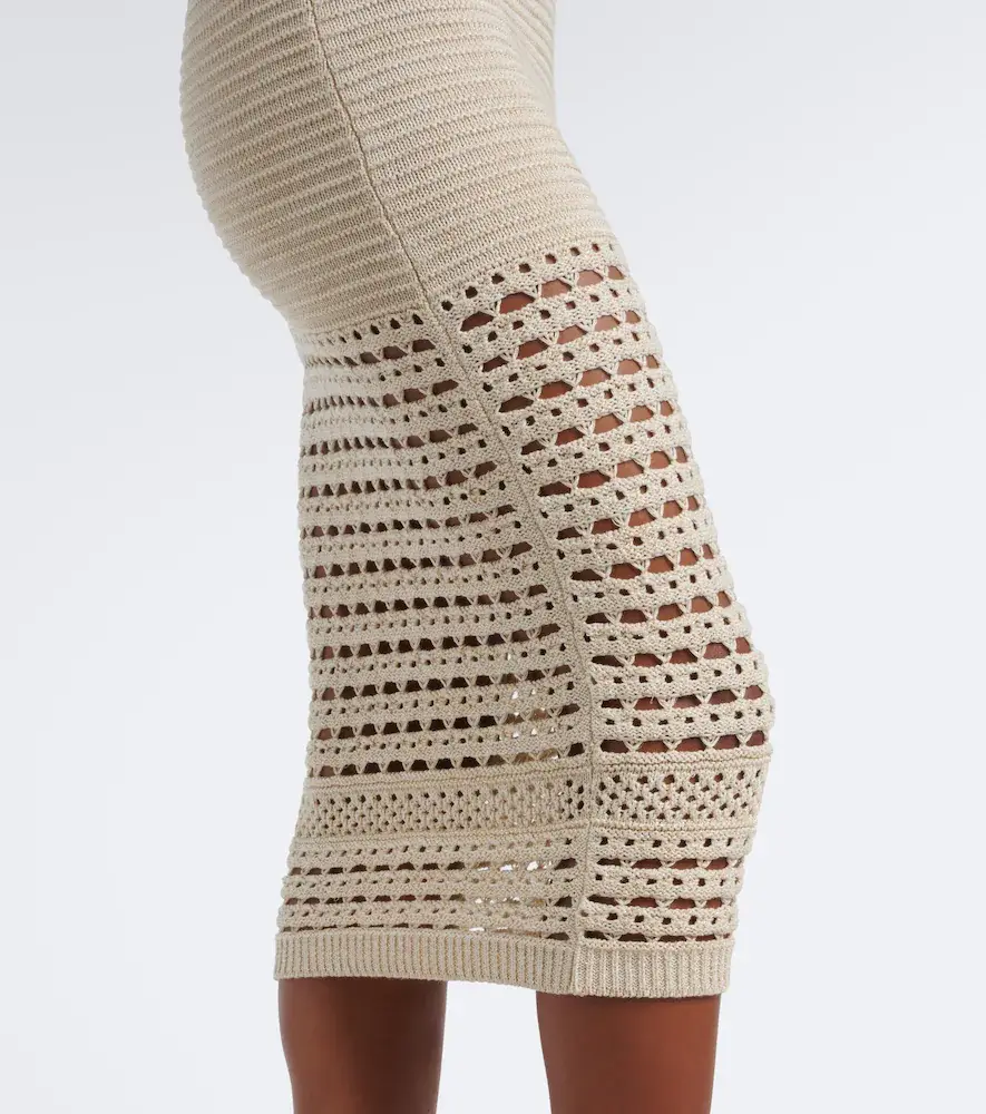 Retrofête Retrofête Jaycee crochet cotton-blend midi dress | Thumbnail 3