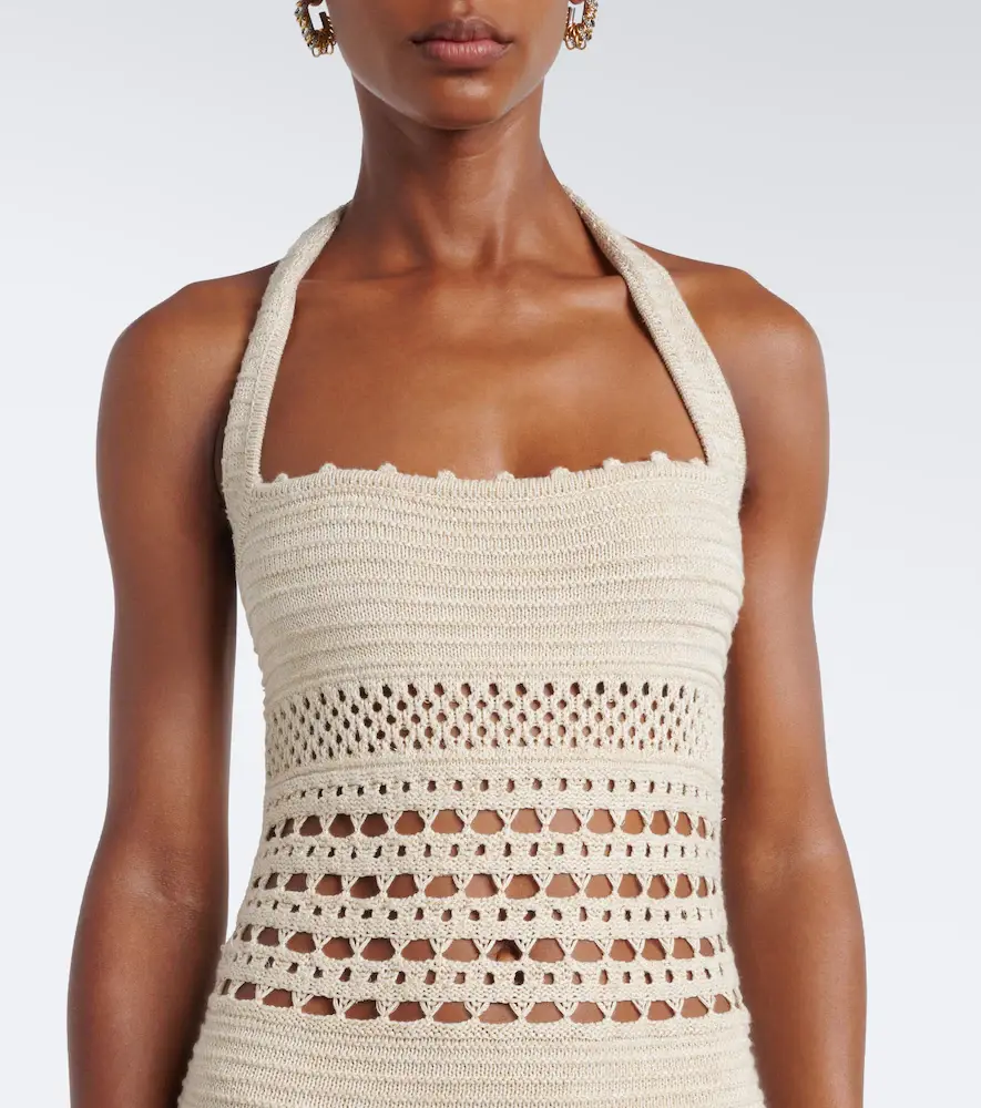 Retrofête Retrofête Jaycee crochet cotton-blend midi dress | Thumbnail 5
