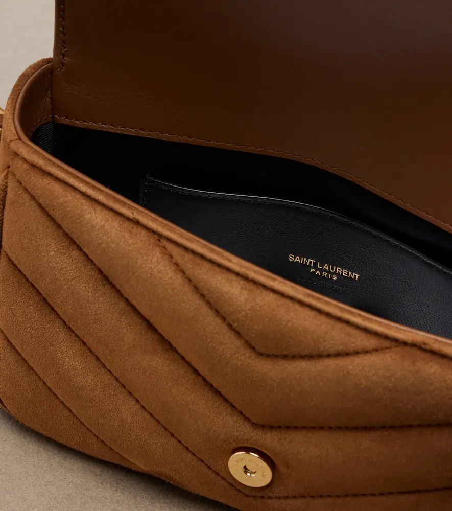Saint Laurent Loulou Toy matelassé suede crossbody bag | Thumbnail 4 Saint Laurent Loulou Toy matelassé suede crossbody bag | Thumbnail 4