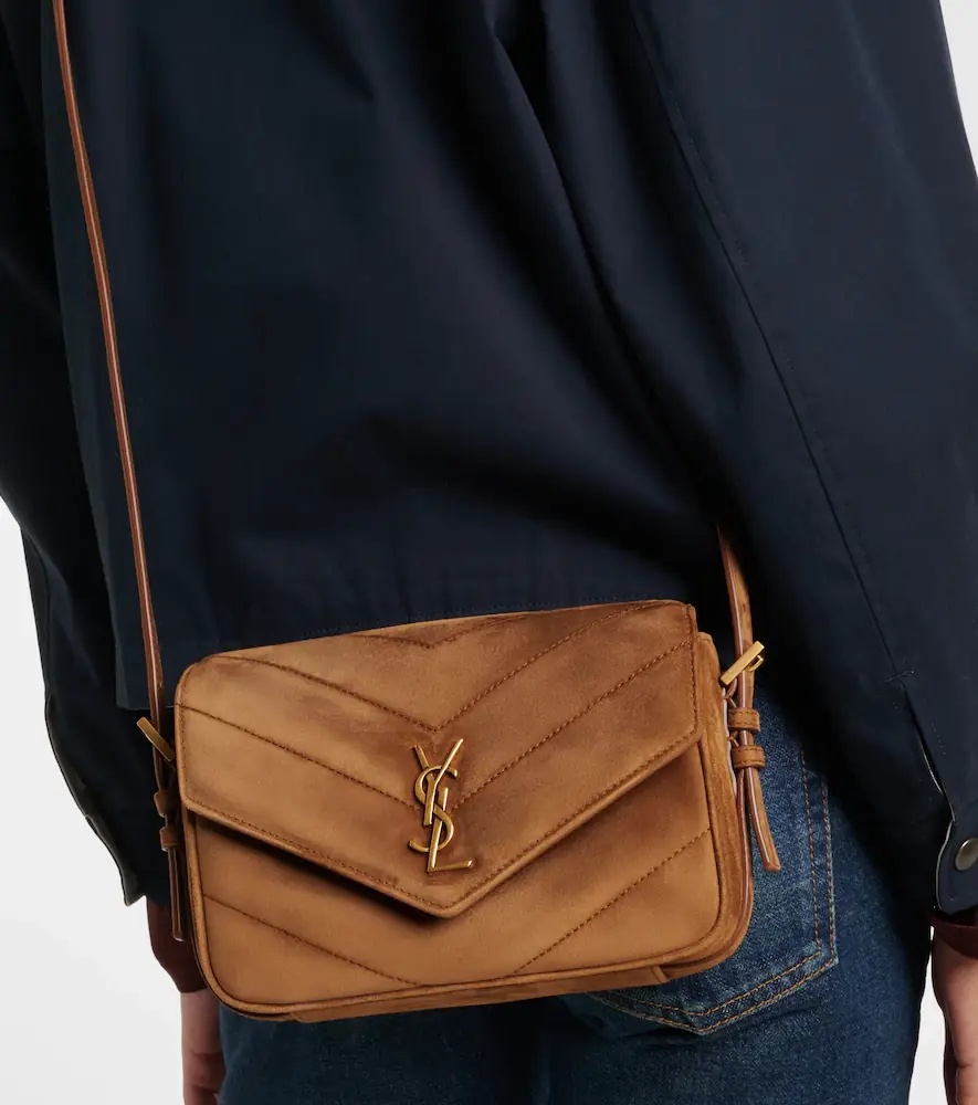 Saint Laurent Loulou Toy matelassé suede crossbody bag | Thumbnail 7 Saint Laurent Loulou Toy matelassé suede crossbody bag | Thumbnail 7