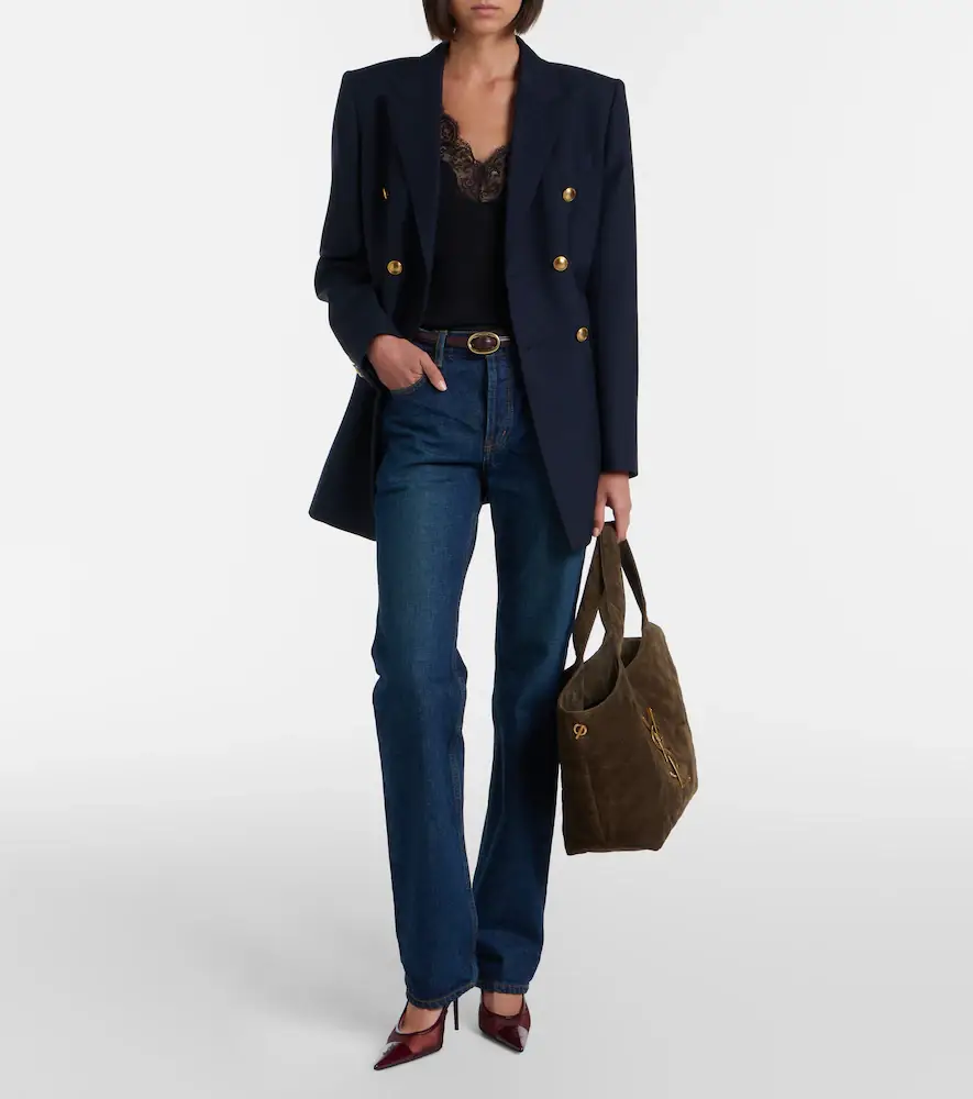 Saint Laurent Icare Medium quilted suede tote bag | Thumbnail 5 Saint Laurent Icare Medium quilted suede tote bag | Thumbnail 5