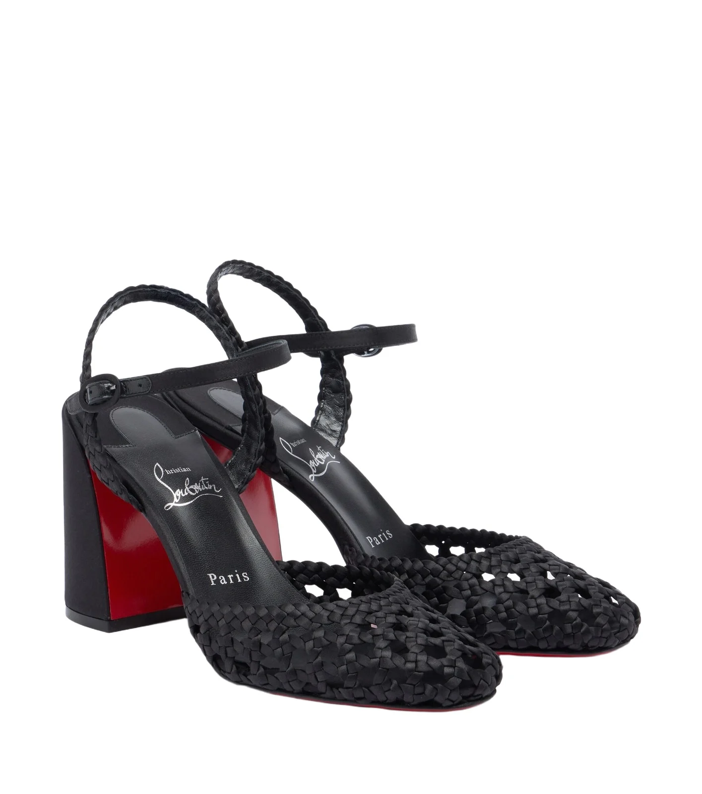 Christian Louboutin Jane crêpe satin pumps