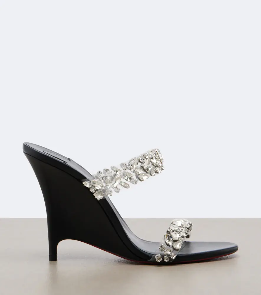 Christian Louboutin Miss Z embellished wedge sandals | Thumbnail 3