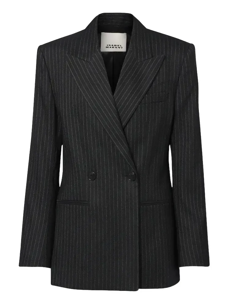Ranya pinstripe wool-blend blazer Ranya pinstripe wool-blend blazer