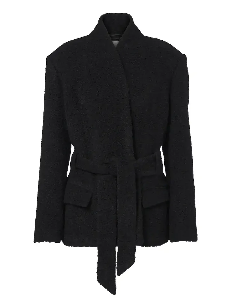 Syndra wool and alpaca-blend bouclé jacket Syndra wool and alpaca-blend bouclé jacket